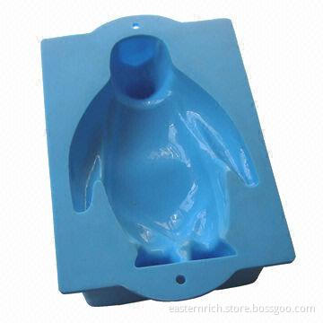 Silicone bakeware, penguin shape, sized 17.8x10x5cm